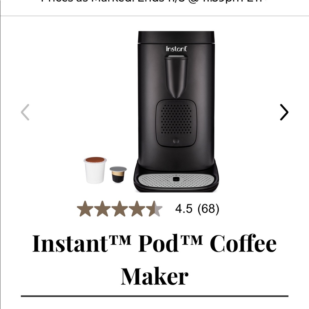 Instant Pod coffee maker